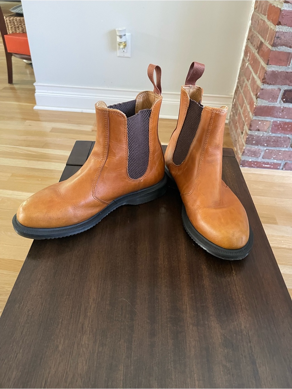 Dr Martens Flora Croc women Chelsea Boot Brown size 7 EU 38